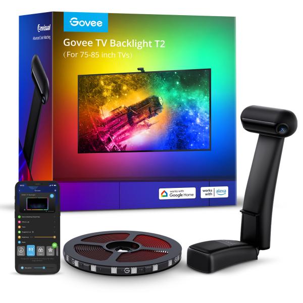 Govee envisual tv light t2 h605c311 dual camera, 55-65 tv - Govee-h605c311-6974316992684-04.jpg