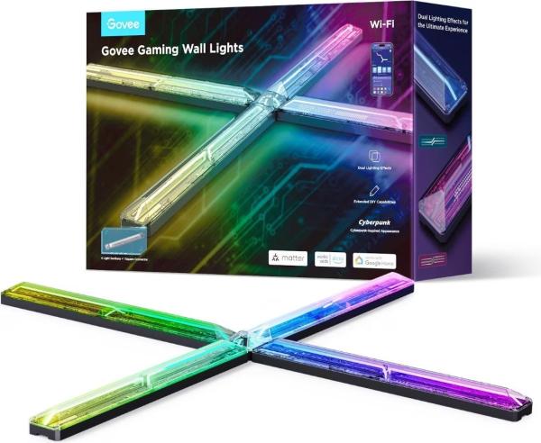 Govee gaming wandleuchte 4 stück h6063312 inkl. connector - Govee-h6063312-6974316999997