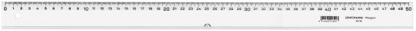 Grafonorm flachlineal 50cm 88/50 plexi - Grafonorm-88-50-4014509013047