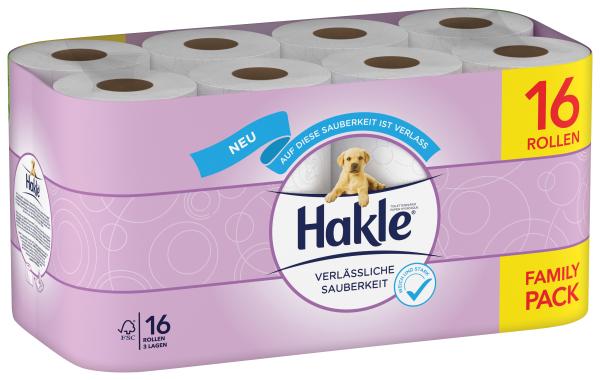Hakle toilettenpapier 4161846 3-lagig, 16 rollen - Hakle-4161846-5029053575995