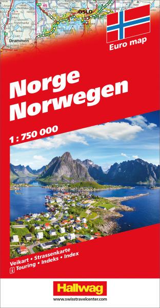 Hallwag strassenkarte 3-8283-1079- norwegen (dis/bt) 1:750'000 - Hallwag-3-8283-1079--9783828310797
