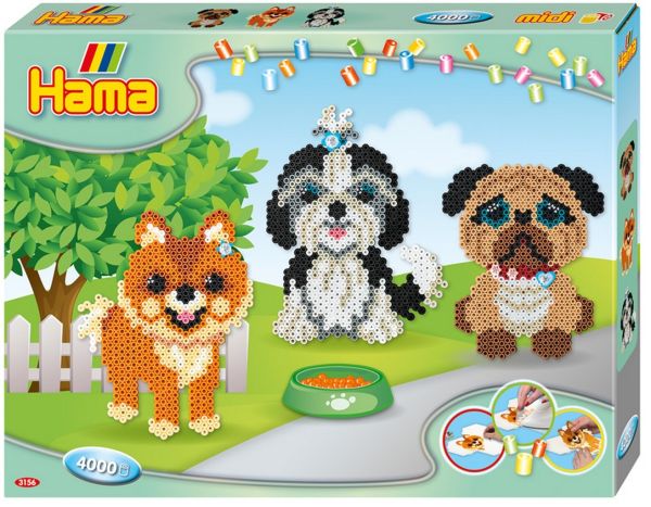 Hama bügelperlen set midi g1013156-0 hundefreunde - Hama-g1013156-0-0028178031565