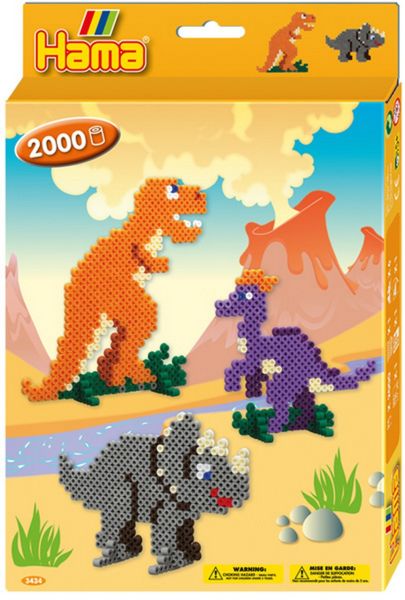 Hama bügelperlen set midi g1013434-0 dino welt - Hama-g1013434-0-0028178034344