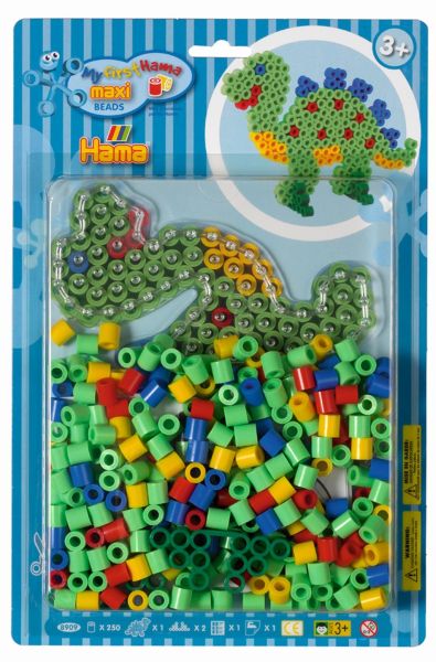 Hama bügelperlen set maxi g1018909-0 dino - Hama-g1018909-0-0028178890988