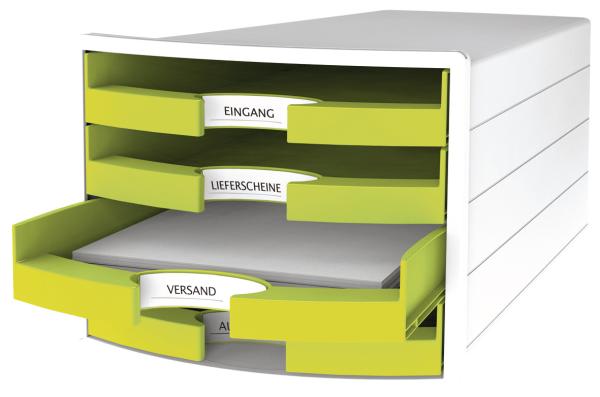 Han schubladenbox impuls a4/c4 1013-50 lemon 4 schubladen - Han-1013-50-4012473101852-02.jpg