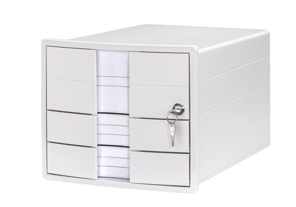 Han schubladenbox impuls a4/c4 1018-12 weiss 3 schubladen - Han-1018-12-4012473100961
