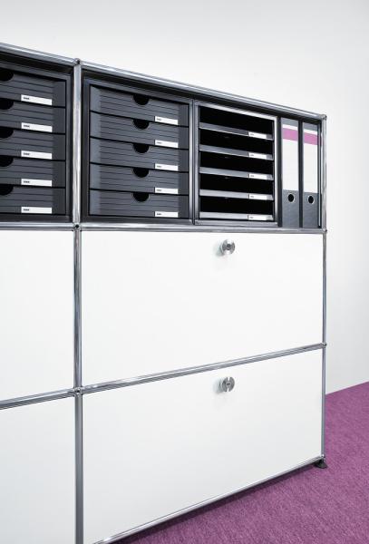 Han systemboxen 5 fächer 1450-13 schwarz/schwarz - Han-1450-13-4012473145047-02.jpg