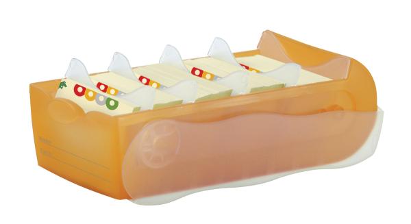 Han karteibox croco a8 998-613 orange 9.7x6.7x19.1cm - Han-998-613-4012473998018-04.jpg