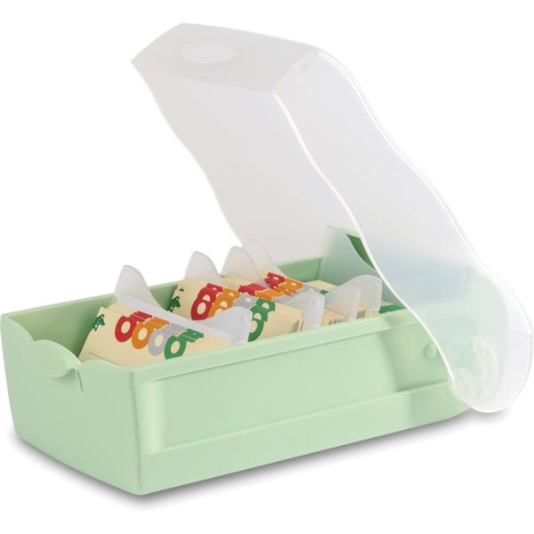 Han karteibox croco a7 n451455 pastellgrün 27x12.7x8.4cm - Han-n451455-4012473121195