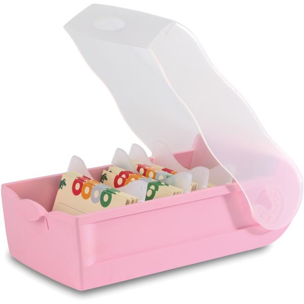Han karteibox croco a8 n451526 pastellpink 19.8x9.7x6.8cm - Han-n451526-4012473121355