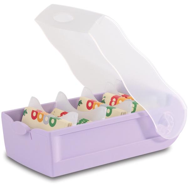 Han karteibox croco a8 n451533 pastelllila 19.8x9.7x6.8cm - Han-n451533-4012473121362