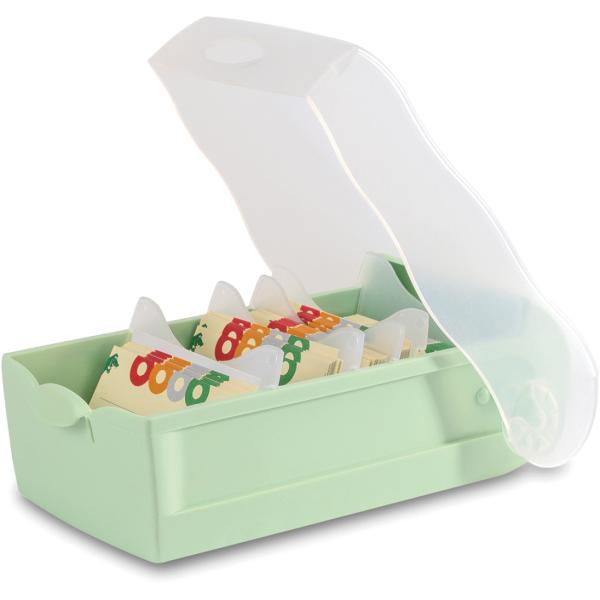 Han karteibox croco a8 n451555 pastellgrün 19.8x9.7x6.8cm - Han-n451555-4012473121331