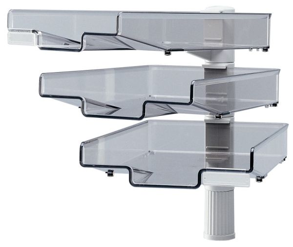 Hansa briefkorb drehbar a4 41-5033.002 grau 3-teilig - Hansa-41-5033002-4011028007670