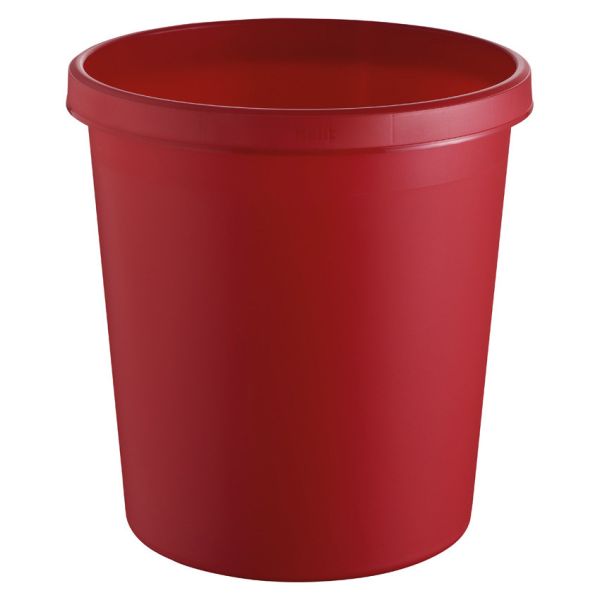 Helit papierkorb h6105825 rot 18lt - Helit-h6105825-4012086052411