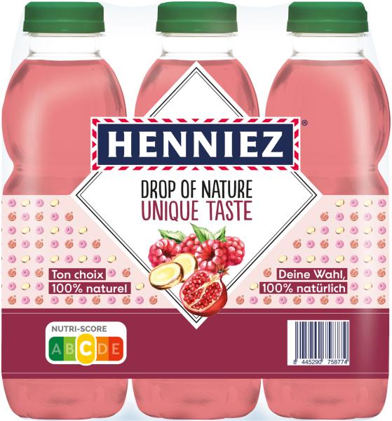 Henniez drop of nature himbeer pet 649230 50 cl, 6 stk. - Henniez-649230-8445290758774