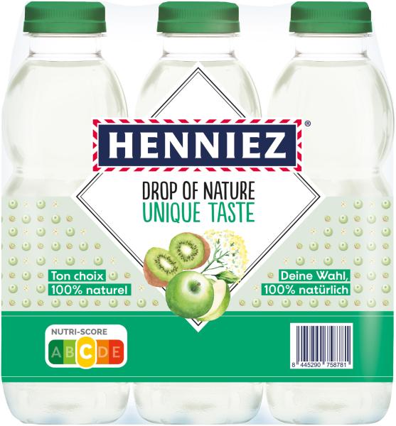 Henniez drop of nature apfel pet 649250 50 cl, 6 stk. - Henniez-649250-8445290758781