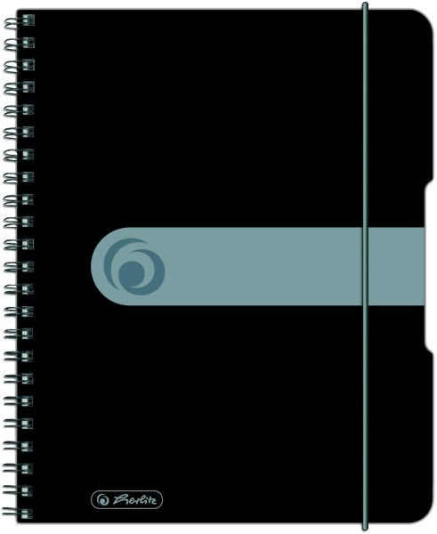 Herlitz collegeblock a5 11293768 easy orga 5mm kar. schwarz - Herlitz-11293768-4008110464831