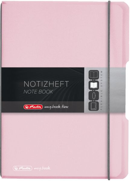 Herlitz my.book flex a5 11408622 rosé 40 bl.kariert - Herlitz-11408622-4008110511771