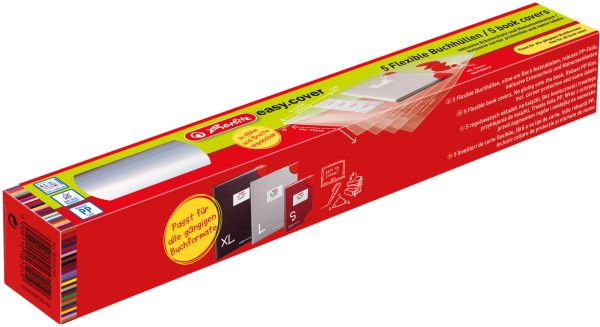 Herlitz buchhülle easy cover 50014743 5 stück flexibel - Herlitz-50014743-4008110561219