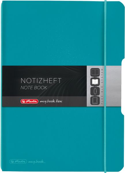 Herlitz my.book flex a5 50015993 carribean turqu. 40 bl.kariert - Herlitz-50015993-4008110562681