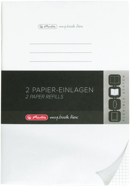 Herlitz mybook ersatzeinlage a4 50034086 a4 karriert 2x40 blatt - Herlitz-50034086-4008110262352