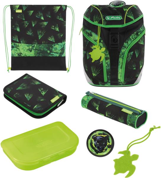 Herlitz schulthek-set softlight plus 50046119 greenline explorer - Herlitz-50046119-4008110370644