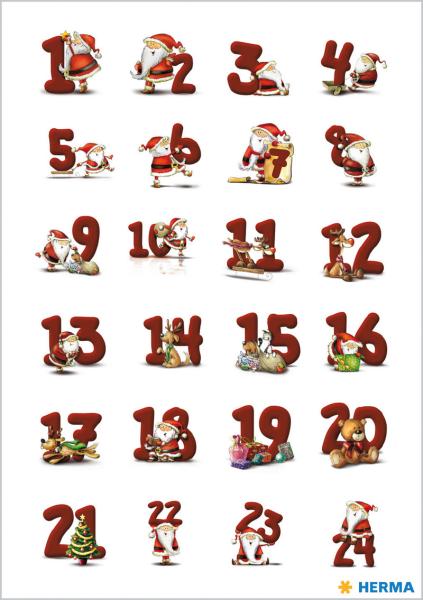 Herma sticker adventskalender 15071 rot 72 stück/3 blatt - Herma-15071-4008705150712-02.jpg