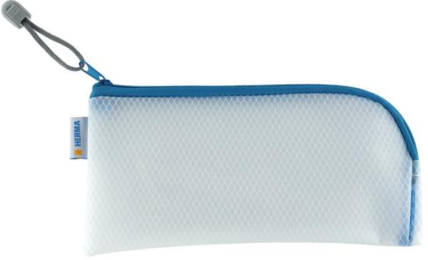 Herma reissverschlusstasche a6 20003 blau, 23x11cm - Herma-20003-4008705200035