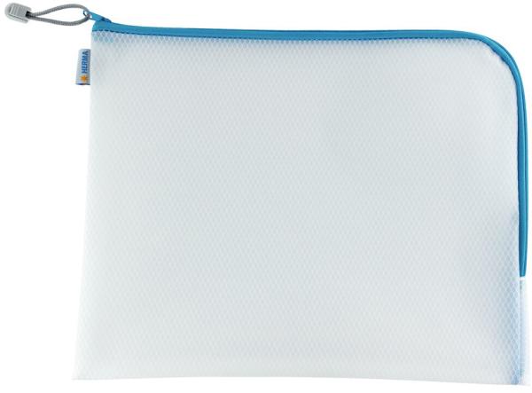 Herma dokumententasche mit zip a4 20015 blau, 36x28cm - Herma-20015-4008705200158