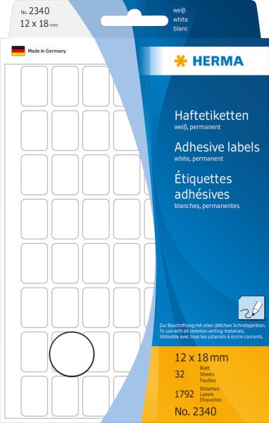 Herma universal-etiketten 12x18mm 2340 weiss 1792 stück/32 blatt - Herma-2340-4008705023405-02.jpg