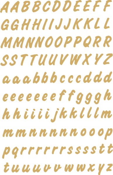 Herma folie 8mm 4152 a-z/a-z, gold 2 stück - Herma-4152-4008705041522