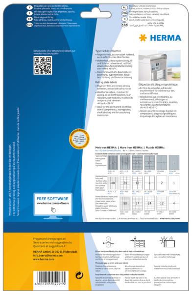 Herma etiketten special 45.7x21.2mm 4221 silber,ex.per. 1200 st./25 bl. - Herma-4221-4008705042215-02.jpg