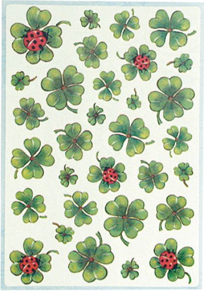 Herma etiketten decor 84x120mm 5438 kleeblätter 3 stück - Herma-5438-4008705054386