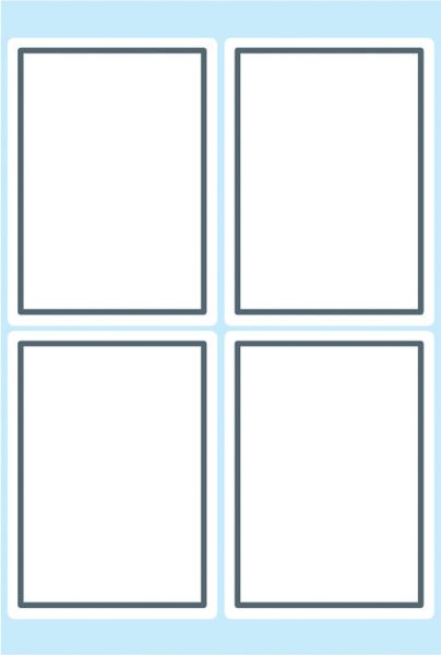 Herma heftschilder 40×55mm 5713 rand grau, liniert 24 stück - Herma-5713-4008705057134
