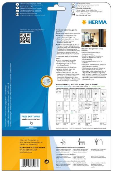 Herma etiketten 210x297mm 8020 transparent, 25 blatt - Herma-8020-4008705080200-04.jpg