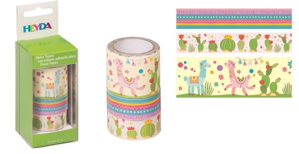 Heyda deko-tape multicolor 203584356 2x5mx15mm/1x5mx30mm - Heyda-203584356-4005329143618