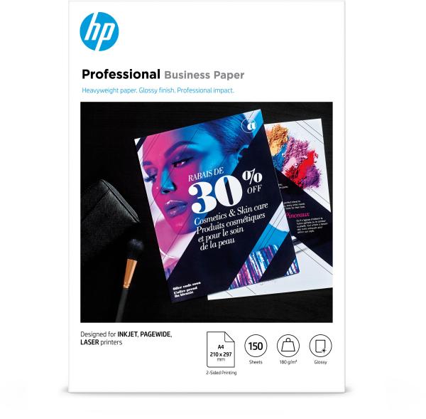 Hp professional fsc paper a4 3vk91a multiuse glossy 180g 150 b. - Hp-3vk91a-0192545168397