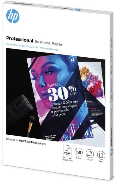 Hp professional fsc paper a3 7mv84a multiuse glossy 180g 150 b. - Hp-7mv84a-0193905504923-02.jpg