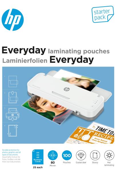 Hp laminiertaschen 9158 everyday, starter set, 80my - Hp-9158-4030152091584