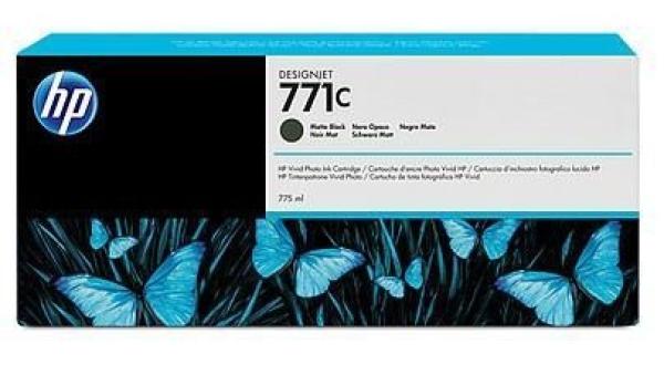 Hp tintenpatrone 771c matte black b6y07a designjet z6200 775ml - Hp-b6y07a-0887111300522