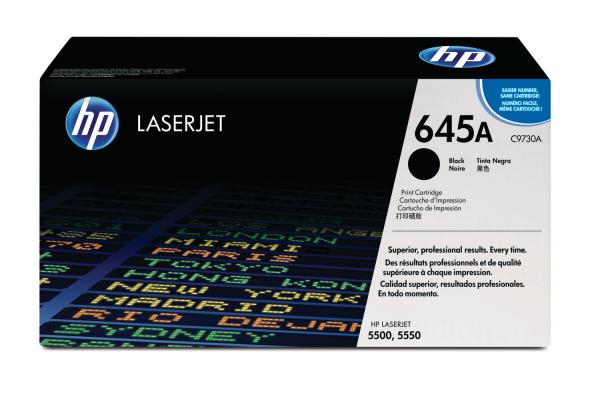 Hp toner-modul 645a schwarz c9730a color laserjet 5500 13'000 s. - Hp-c9730a-0088698445402