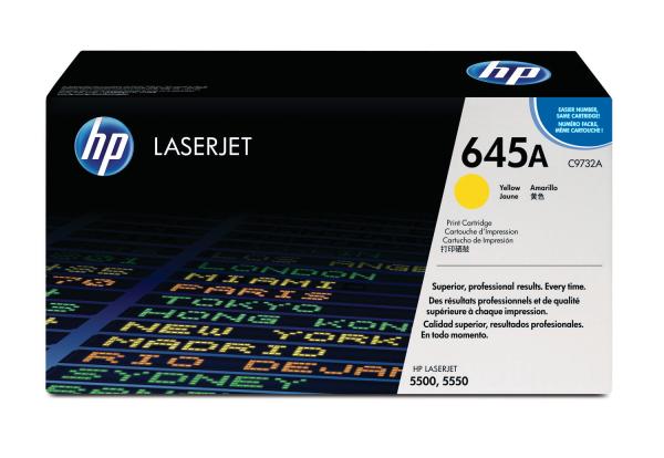 Hp toner-modul 645a yellow c9732a color laserjet 5500 12'000 s. - Hp-c9732a-0088698445426