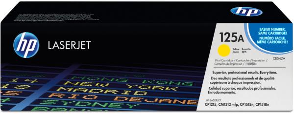 Hp toner-modul 125a yellow cb542a color lj cp 1210 1400 seiten - Hp-cb542a-0808736839198