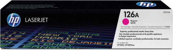 Hp toner-modul 126a magenta ce313a color lj pro cp1025 1000 s. - Hp-ce313a-0884962161159