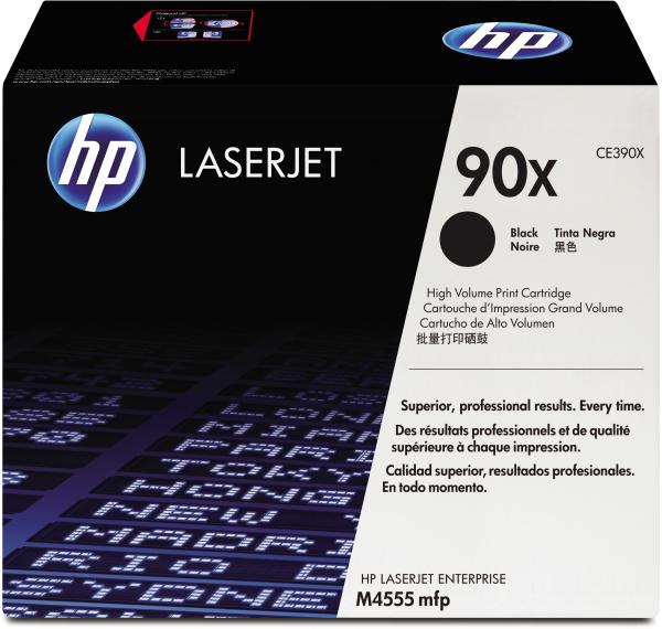 Hp toner-modul 90x schwarz ce390x laserjet m4555 24'000 seiten - Hp-ce390x-0884962517765