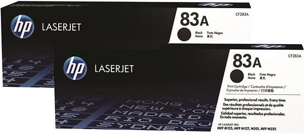 Hp toner-modul 83ad schwarz cf283ad laserjet pro m125 2 stück - Hp-cf283ad-0888793635179