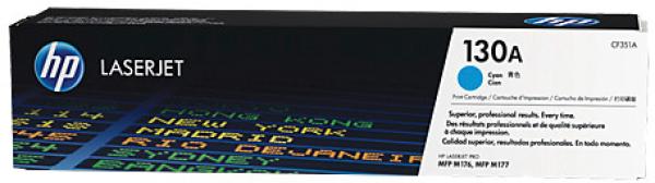 Hp toner-modul 130a cyan cf351a color lj pro m176 1000 s. - Hp-cf351a-0886112939298