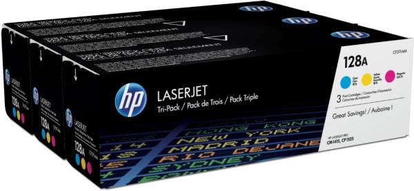 Hp toner tri-pack 128a cmy cf371am color lj pro cm1415 1300 s. - Hp-cf371am-0887111403018-02.jpg