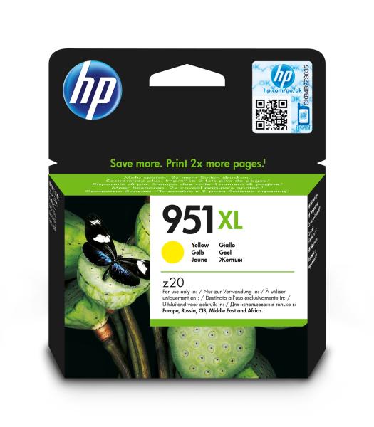 Hp tintenpatrone 951xl yellow cn048ae officejet pro 8100 1500 s. - Hp-cn048ae-0886111748945