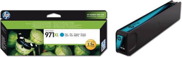 Hp tintenpatrone 971xl cyan cn626ae officejet pro x451/576 6600 s. - Hp-cn626ae-0886112877385